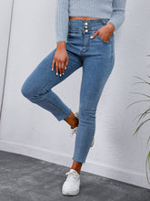 High-waisted jeans versatile pencil pants Sai Feel